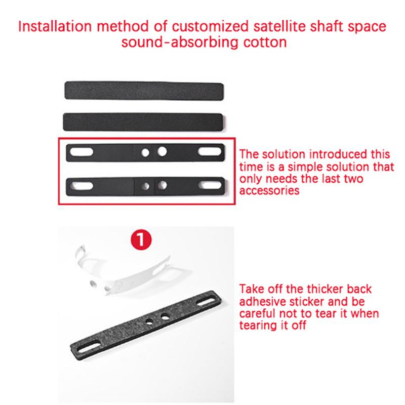 Mechanical Keyboard Key Cap Sound-Absorbing Pad Filling Soundproof Cotton