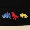 Cartoon Dinosaur Pattern Embroidery Thermal Knitted Hat Simple Autumn And Winter Fashion Thermal Basin Hat Round Hat
