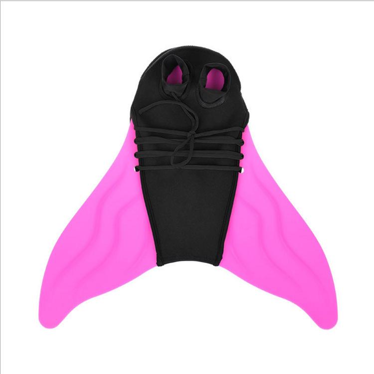 Mermaid One-Piece Monofin Whale Tail Flippers for Swimming and Diving