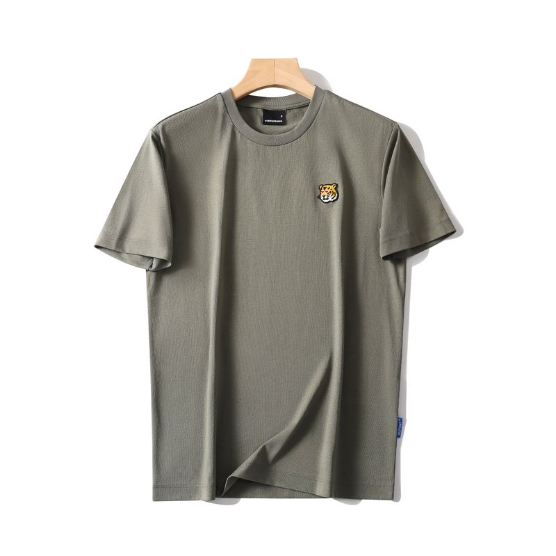 Dupont Sorona T-Shirt Men's Short-Sleeved 2024 New Summer Xinjiang Long-Staple Cotton Base Shirt Foreign Trade Embroidered T-Shirt