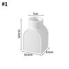 Plastic Flower Vase Modern Simple White Vase Home Room Decoration Ornaments Artistic Plant Pot Interior Decor Table Ornament