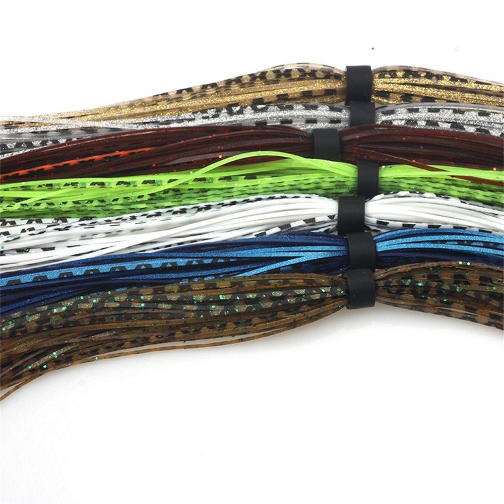 Mixed Color Buzzbaits Spinner 44 Strands Jig Squid Skirt Baitfish Silikonové sukně Spinner Baits