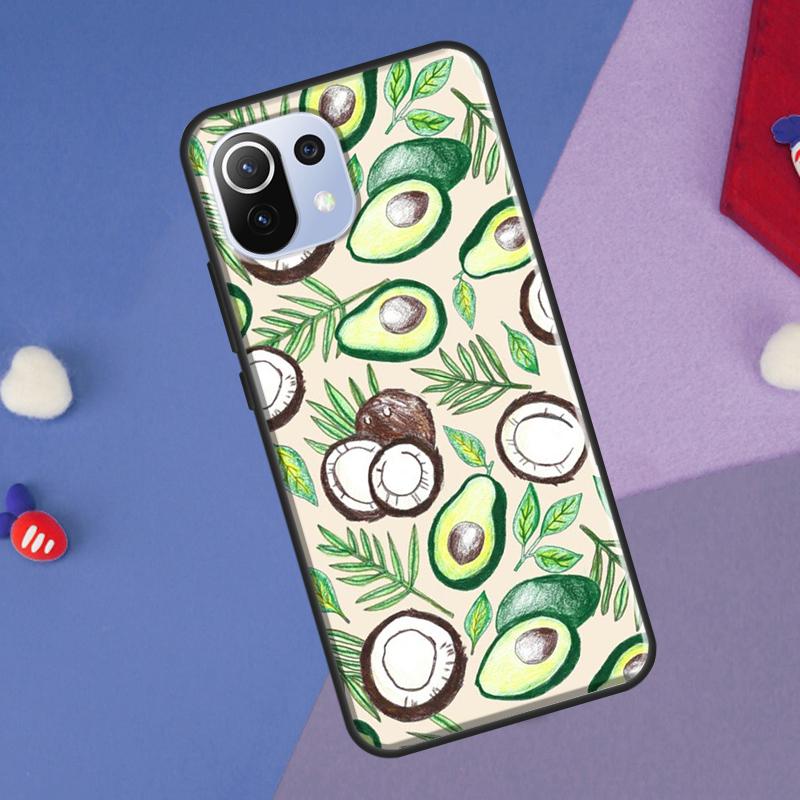 Summer Fruit Coconut Cover For Xiaomi 14T Pro 11T 12T 13T 13 14 Ultra POCO X7 Pro X3 X5 F3 F5 F6 M6 X6 Pro Case