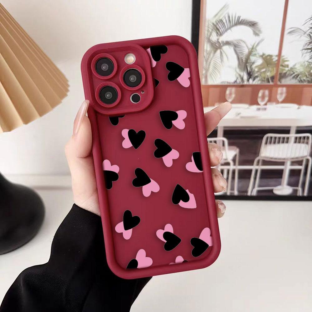 Loving Heart Is Love Phone Case For iPhone Apple 17 AIR 16 16E 11 12 13 14 15 XR Plus Pro Max DIY Case TPU Shockproof Cover Capa