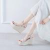 Hemp Rope Woven Wedge Heel Sandals 12CM High Heels, Model, Spot 34 To 39