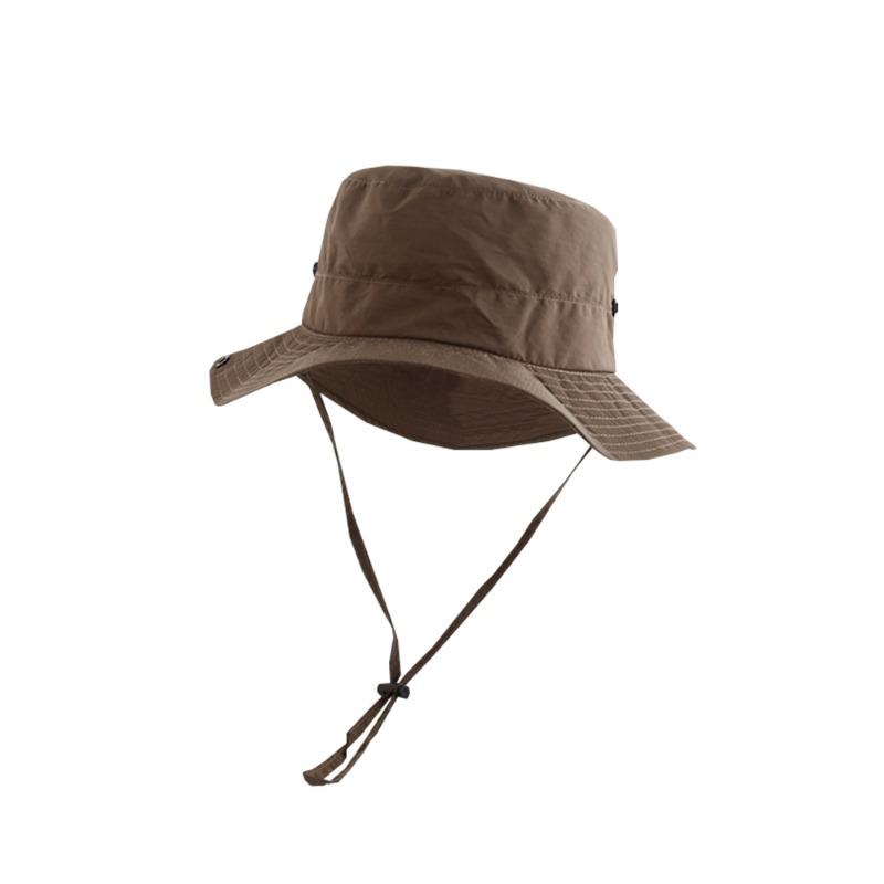 Summer Quick-drying Bucket Hat Men's and Women's Crimped Sun Hat Outdoor Sun Protection Breathable Lightweight Folding Sun Hat