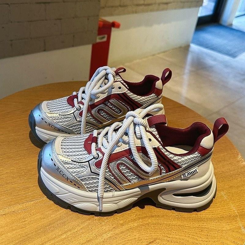 Daddy shoes women's Forrest Gump shoes platform sneakers retro 2025 spring new ins trendy casual versatile explosion