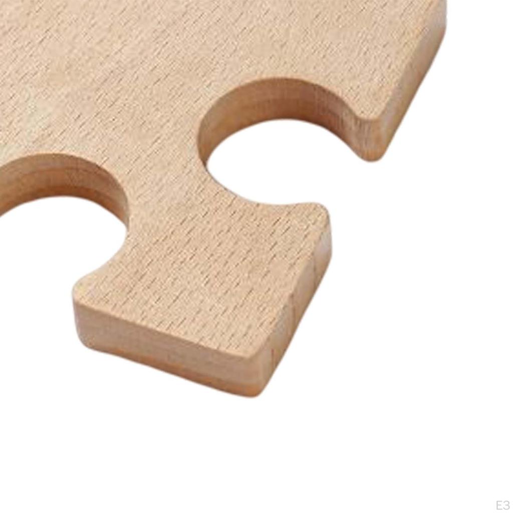 Creative Wooden Coasters Table 0cm Jigsaw Puzzle Design Placemats Decor Drinkware Tea Coffee Cup Pad