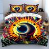 Psychedelic Cosmic Gaze. Bedding Sets Duvet Covers Pillowcases(1* Duvet Cover 2* Pillowcases Without Duvet Insert)
