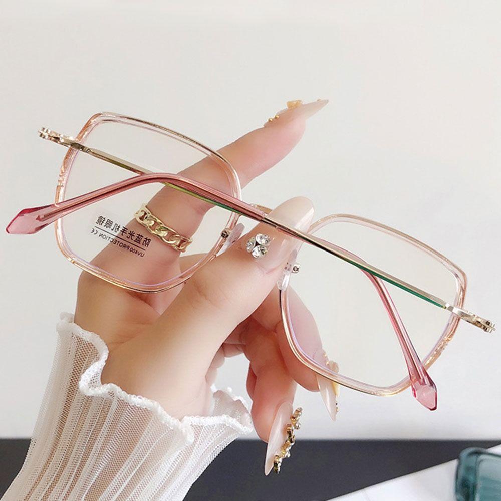 Gafas con bloqueo de luz azul para mujer, anteojos de diseñador, gafas ópticas para ordenador, protección ocular, gafas de moda
