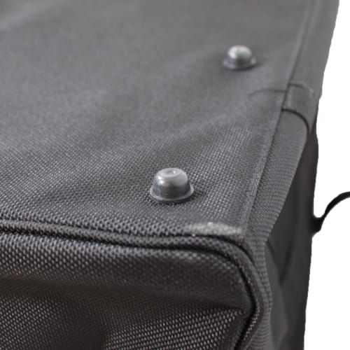 BIGMAN Double Zip Tool Bag, Volume 13, BMB-06, Durable Black Fabric Tool Bag for DIY and Outdoor Use, Model Number: 4962308193272