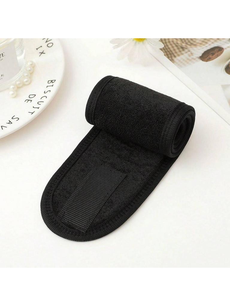 Women's Double-Layer Velcro Hair Band, Soft Stretch Headband for Face Washing & Makeup