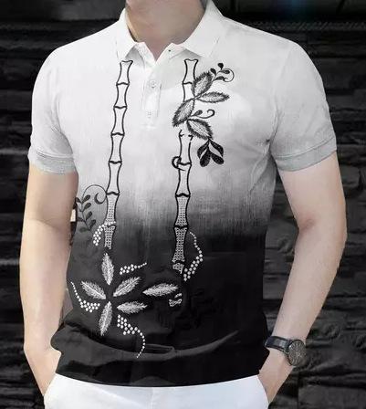 2026 Men's Polo Shirt Men's Asian Clothing, Men's Modern Filipino National Polo Shirt Version Polo Shirt