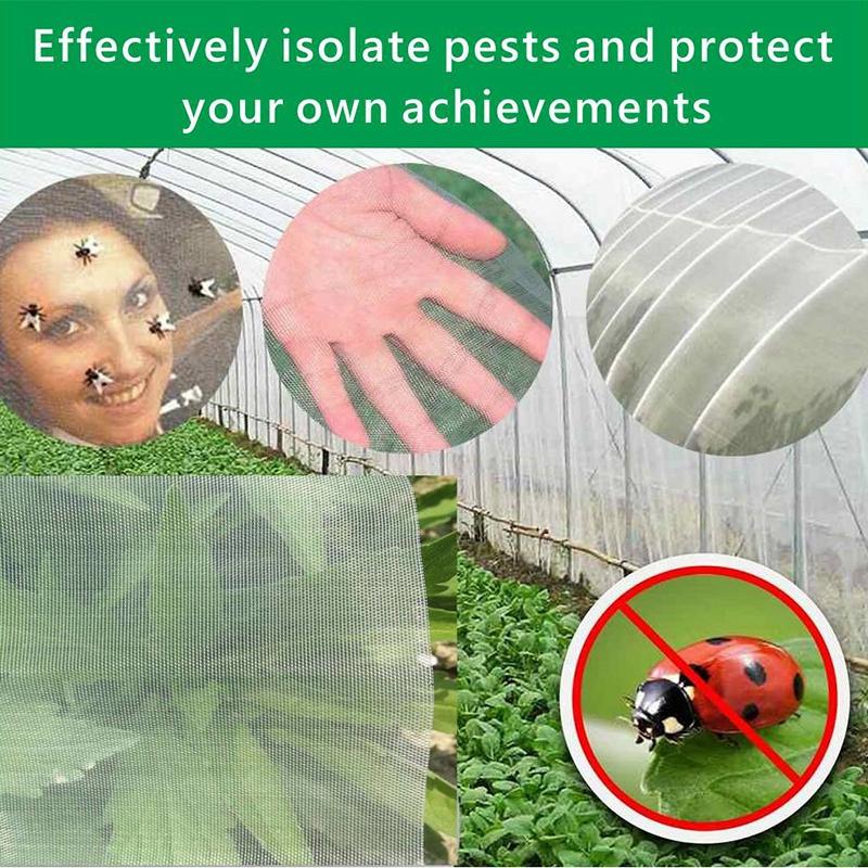 Filet anti-insectes 60 Mesh Filet de protection des plantes Filet à insectes pour légumes Serre Filets pour animaux de compagnie Protection anti-oiseaux Accessoires de jardin