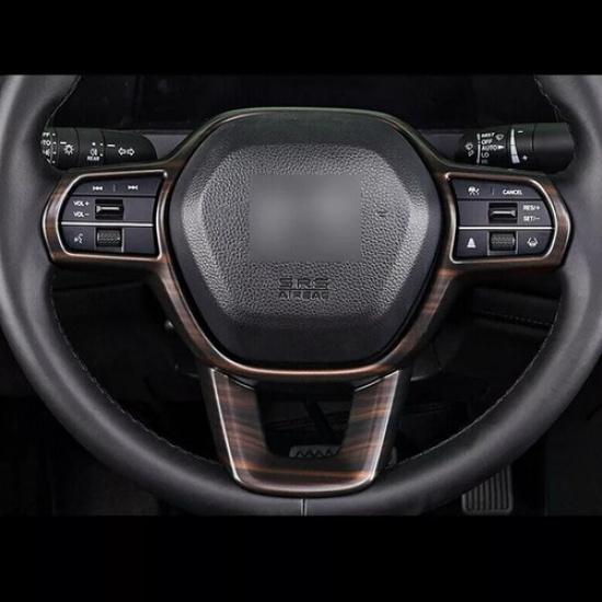 Peach Wood Grain 2PCS Steering Wheel Decor Cover Trim For Honda Accord  2024