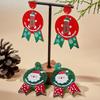 Weihnachtsschneemann Lebkuchen Acryl Ohrringe kindlicher Weihnachtsmann Weihnachtsbaum Ohrringe Cartoon Ohren