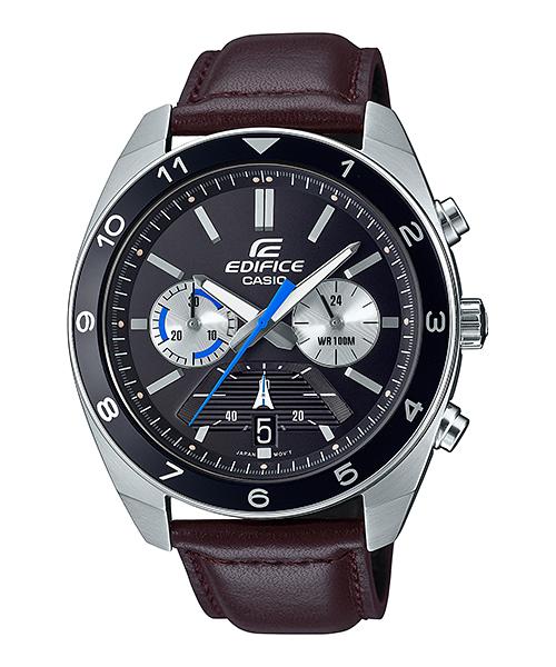 Casio Men s Stainless Steel 100M Water Resistant Analog Quartz Watch EFV-590L-1AV чёрный