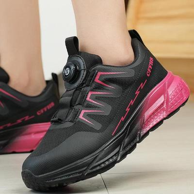 Fashion Rotating Button Safety Shoes Steel Toe Work Sneakers Breathable Safety Work Shoes Protective Labor Protection Shoes for Women