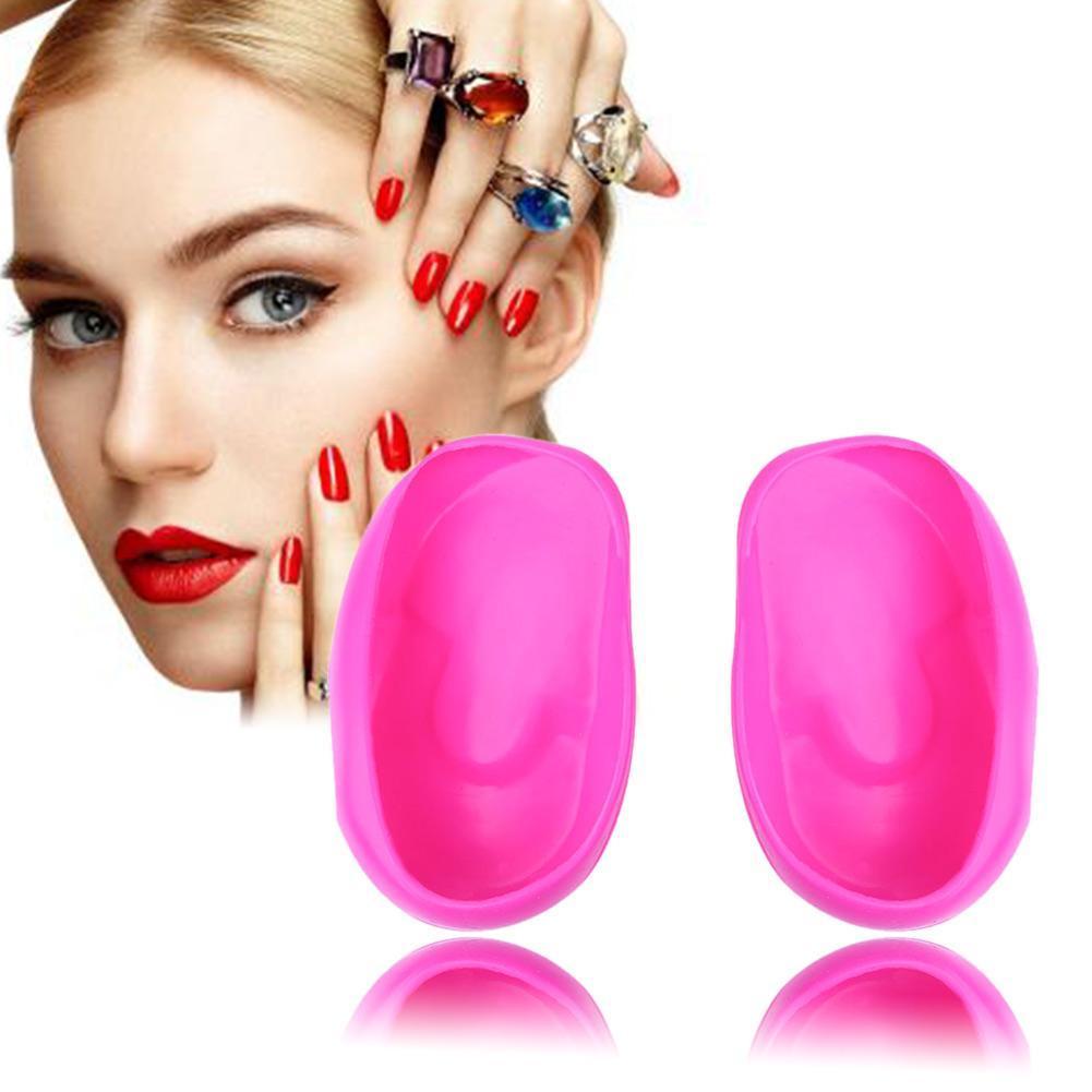2 Pcs Silicone Ear Cover Hair Coloring Dyeing Ear Protector Shower Ear Shield Ear Shower Caps Salon Styling Accessories