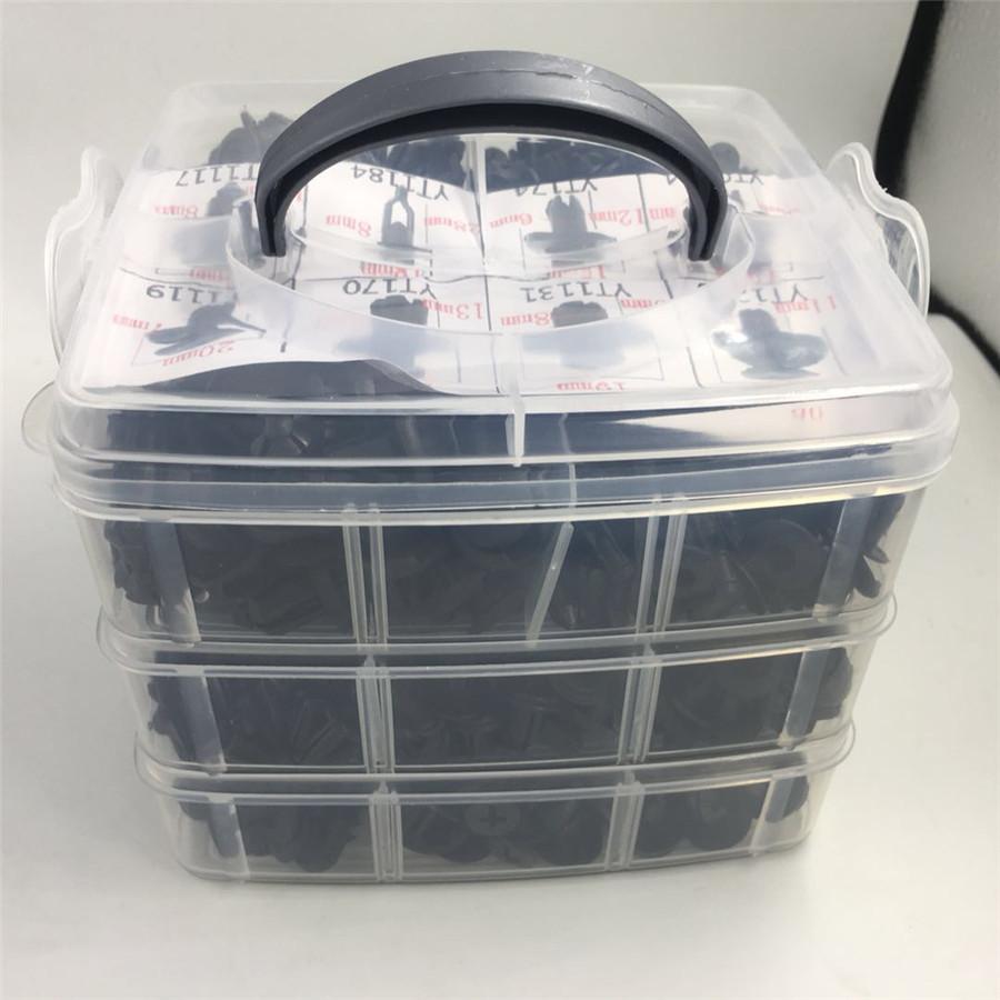 620PCS Fastener Buckle +3Pcs Car Clip Plier Set & Fastener Remover Essential Combo Repair Puller Tools