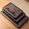 Rectangular Tea Serving Plate Japanese Style Water Storage Tea Tray Bamboo Drain Tea Tray  Office