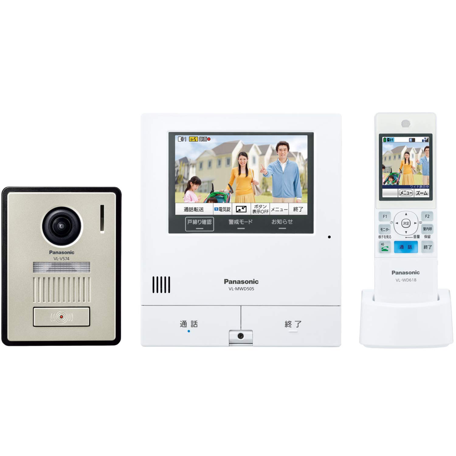 

Panasonic TV Door Phone Power Cord Type Wireless Monitor VL-SWD505KF