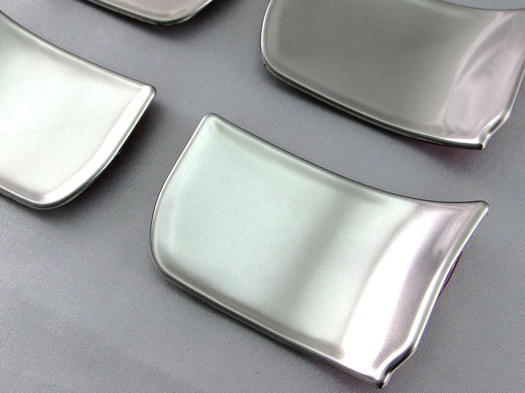 BRIGHTZ Stainless Steel Inner Door Handle Satin for Hustler Covers, Plated, 4-Piece, Silver, MR92S/MR52S (INS-DHC-090) R92/R52/92S/52S/92/52/90/50