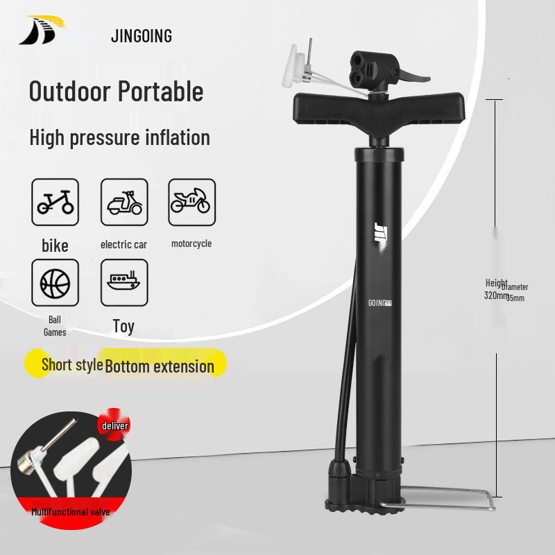 

Jingding Портативный многофункциональный воздушный насос для велосипедов, автомобилей и спортивного инвентаря