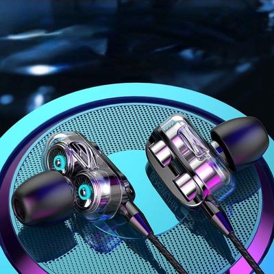3.5mm Wired Headset Earphones Noise Reduction HIFI Earpiece for Xiaomi/Samsung