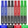 3-100 Pcs/Set Permanent Marker Pen Fine Point Waterproof Ink Thin Nib Crude Nib Black Blue Red Ink 2-3mm Fine Color Marker Pens