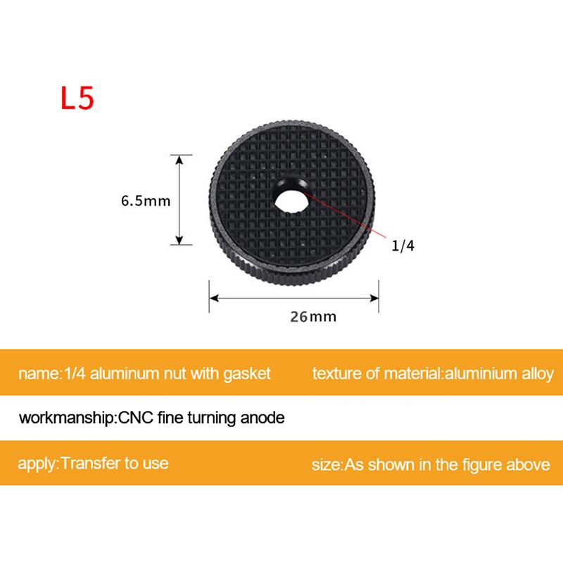 Camera Screw 1/4 3/8 5/8 Inch Nut Photography Accessories  Shoe Seat Lock Knob Flash Stand Mount Adapter For Dslr Tripod Selfie Stick