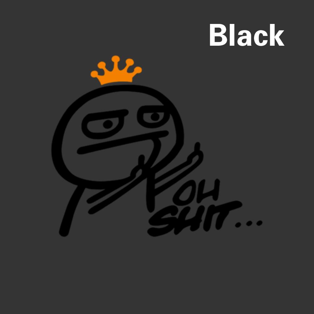 

1 шт., автомобильная мультяшная JDM, забавная светоотражающая виниловая наклейка на средний палец, наклейка на мотоцикл, Стайлинговый декор, внешние аксессуары чёрный