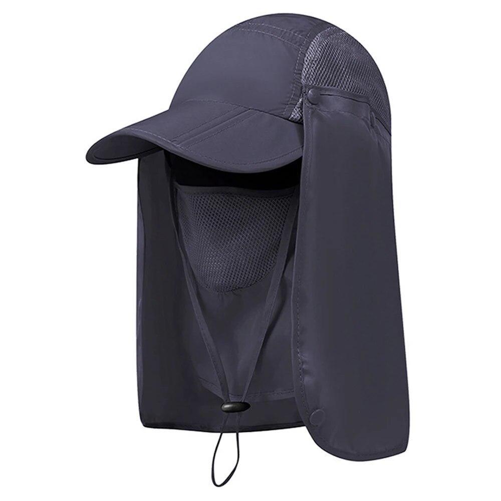 Sun Hat with Neck Flap Outdoor Hiking Camping Gardening  Wide Brim