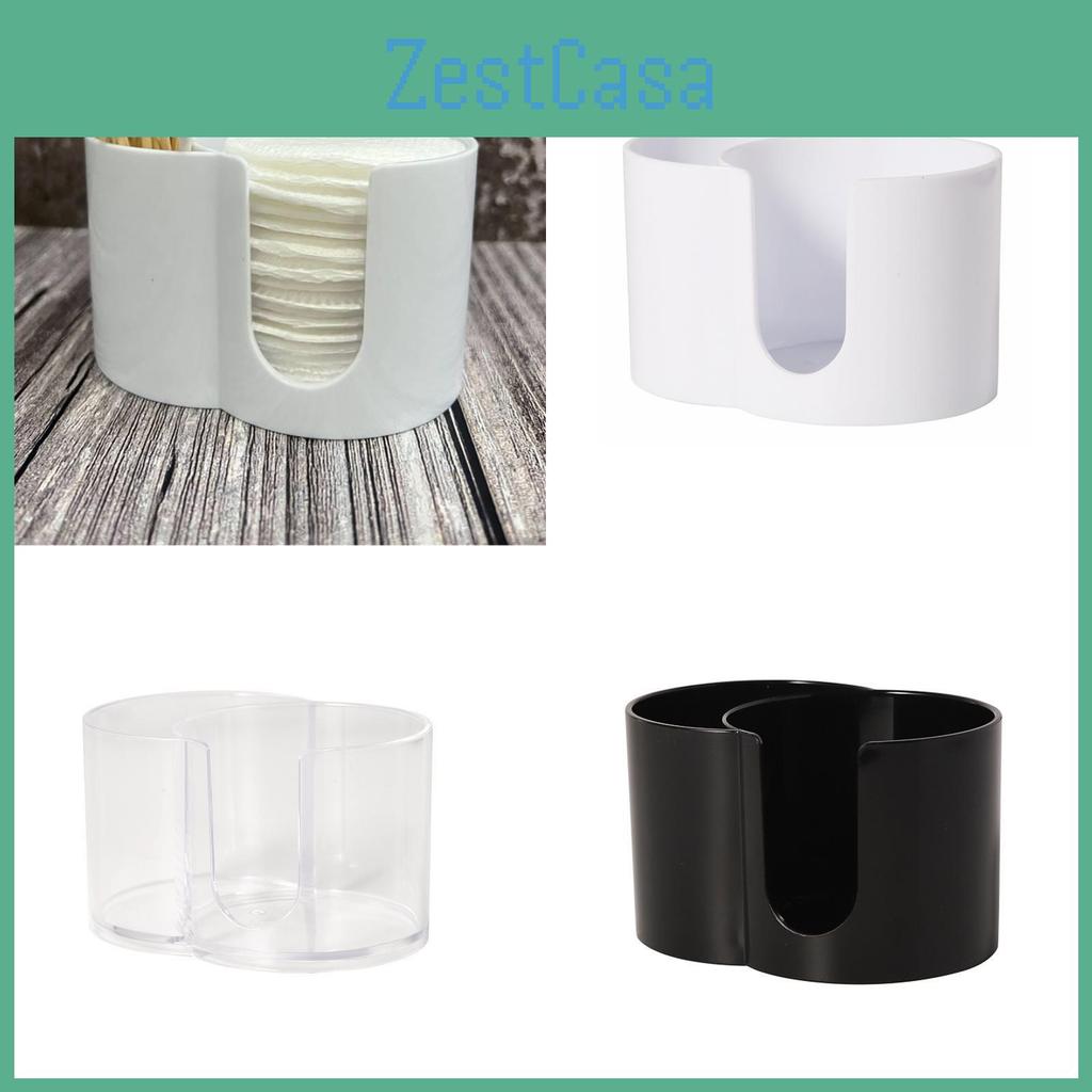 Dual Compartment Desktop Organizer With Lid For Cosmetic Cotton And Home Office Use