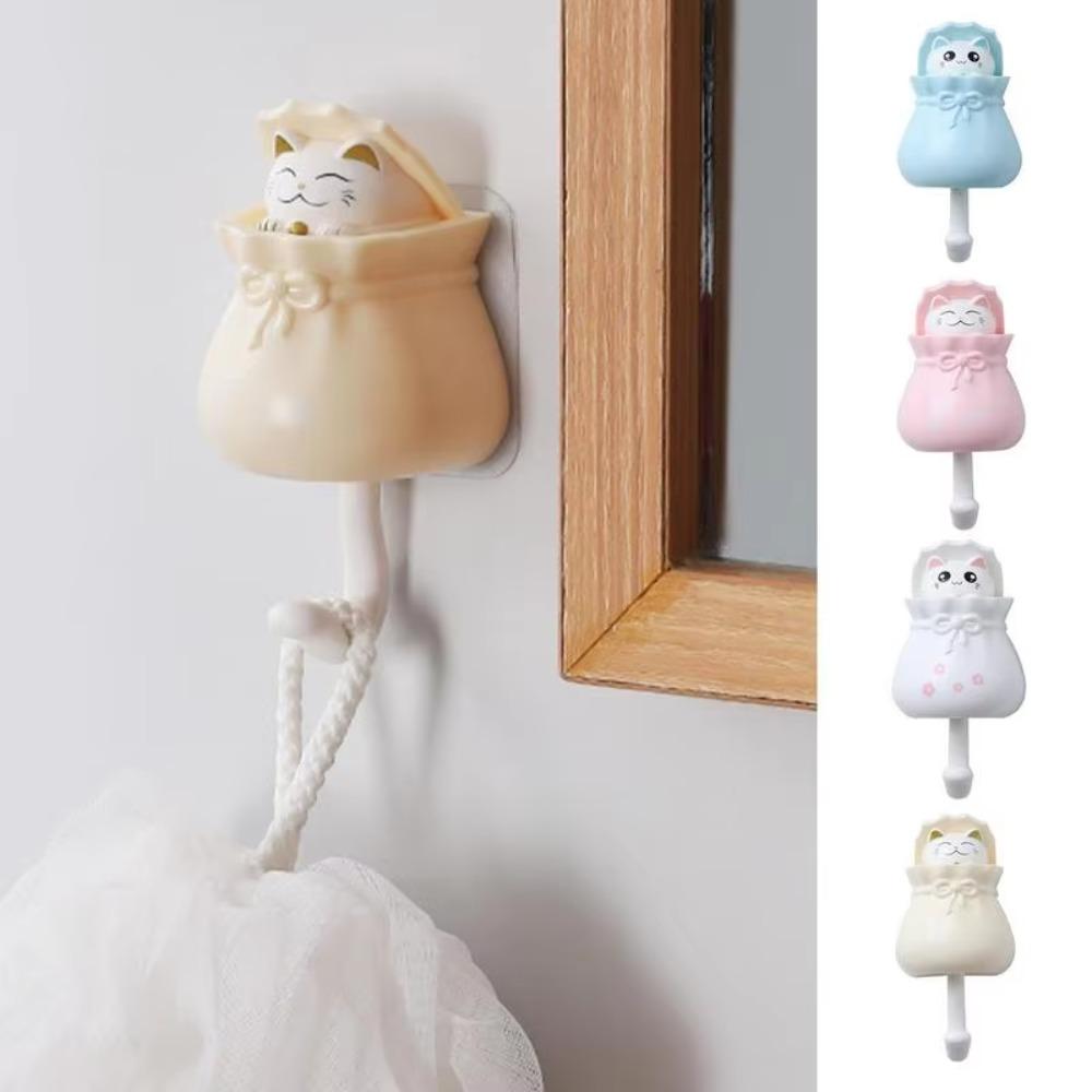 

Seamless Key Holder Self-Adhesive Funny Heavy Duty Hook Cute Clothes Hook Household
