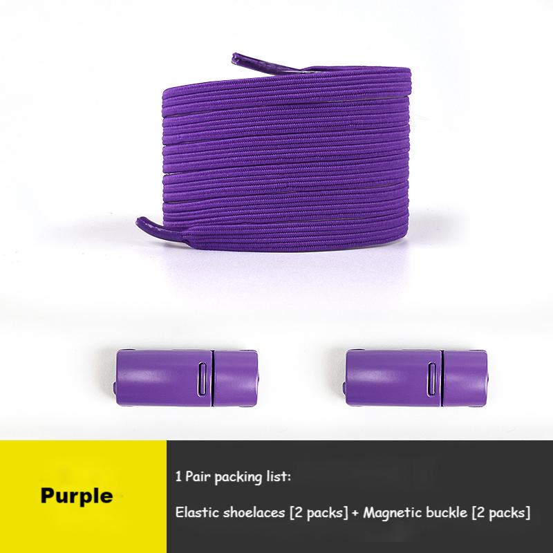 Magnetic Lock Laces without ties Sneakers for Shoelaces Elastic No Tie Shoe laces Kids Adult Quick Shoe lace Rubber Bands