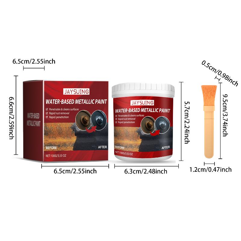 Car Rust Converter for Metal Chassis 100g Water Based Deruster Primer Agent for Long Term Protection Workshop Use