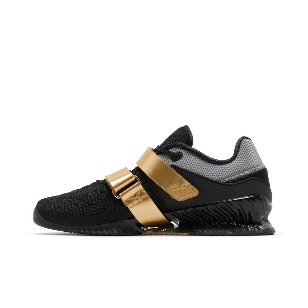 Nike Romaleos 4 'Black Metallic Gold' (Unisex) Black / Metallic Gold / Metallic Gold / White Training Shoes CD3463 001