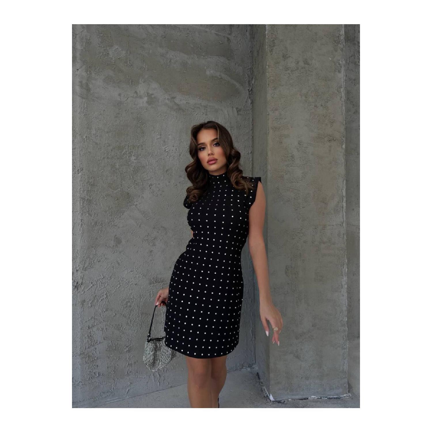 

Женское мини-платье Stoned в оттоманском стиле S чёрный