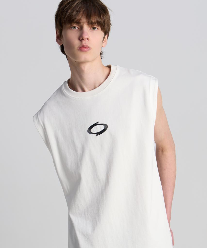 TENER Tnr Logo Simple Sleeveless White