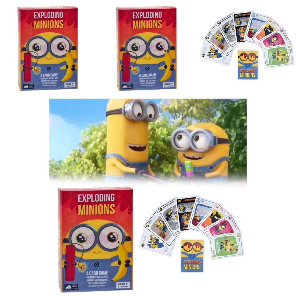 Exploding Minions Card Game With Interactive Fun For Family And Friends