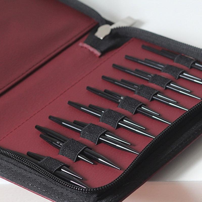 Rundstricknadel-Set Praktische Stricknadel Austauschbare Rundstricknadel Größe 3mm-6mm Häkelnadel