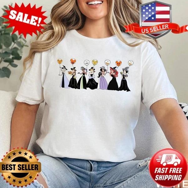 Disney Princesses Halloween Shirt, Disney Halloween Vacation Trip 2025 Shirt S