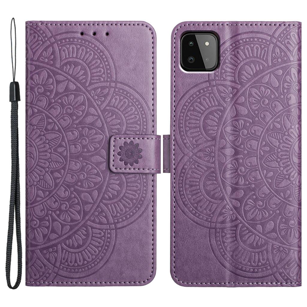 Pentru Samsung Galaxy A22 5G (Versiunea UE) Husă Telefon Piele PU Stand Portofel