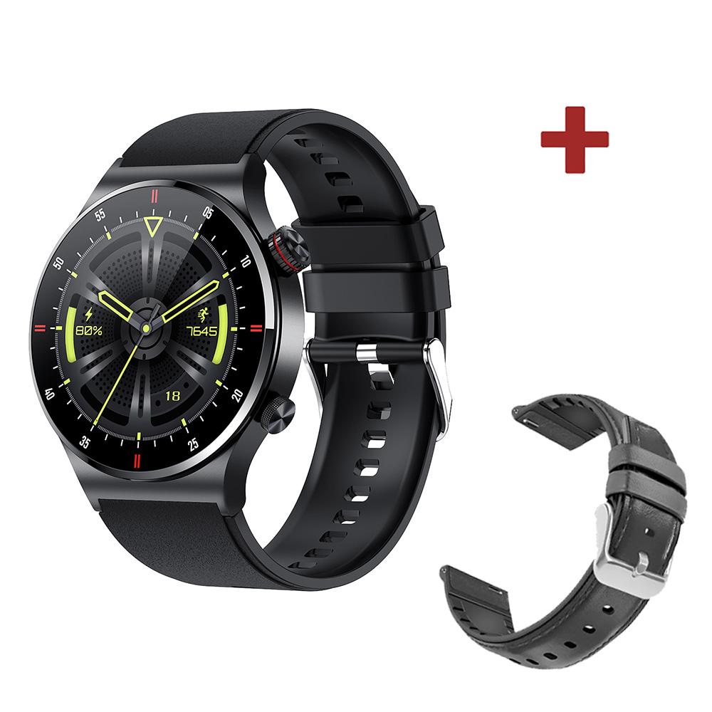 Nfc Bluetooth Anruf Smartwatch Herren EKG PPG Blutdruckmonitor Sport Fitness Business Smartwatch Ips Qw33 Für Ios Android