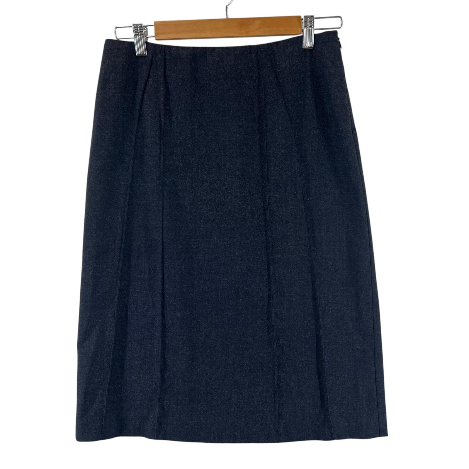 ALBERTA FERRETTI Plain skirt gray Women used