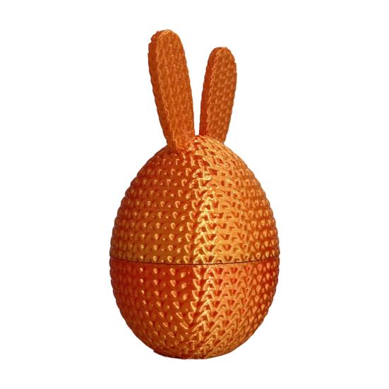 3D-gedrucktes Osterhasen-Ei Vorgefülltes Osterei mit Hase darin Osterkorb-Füller für Zuhause Büro Schreibtisch Dekoration