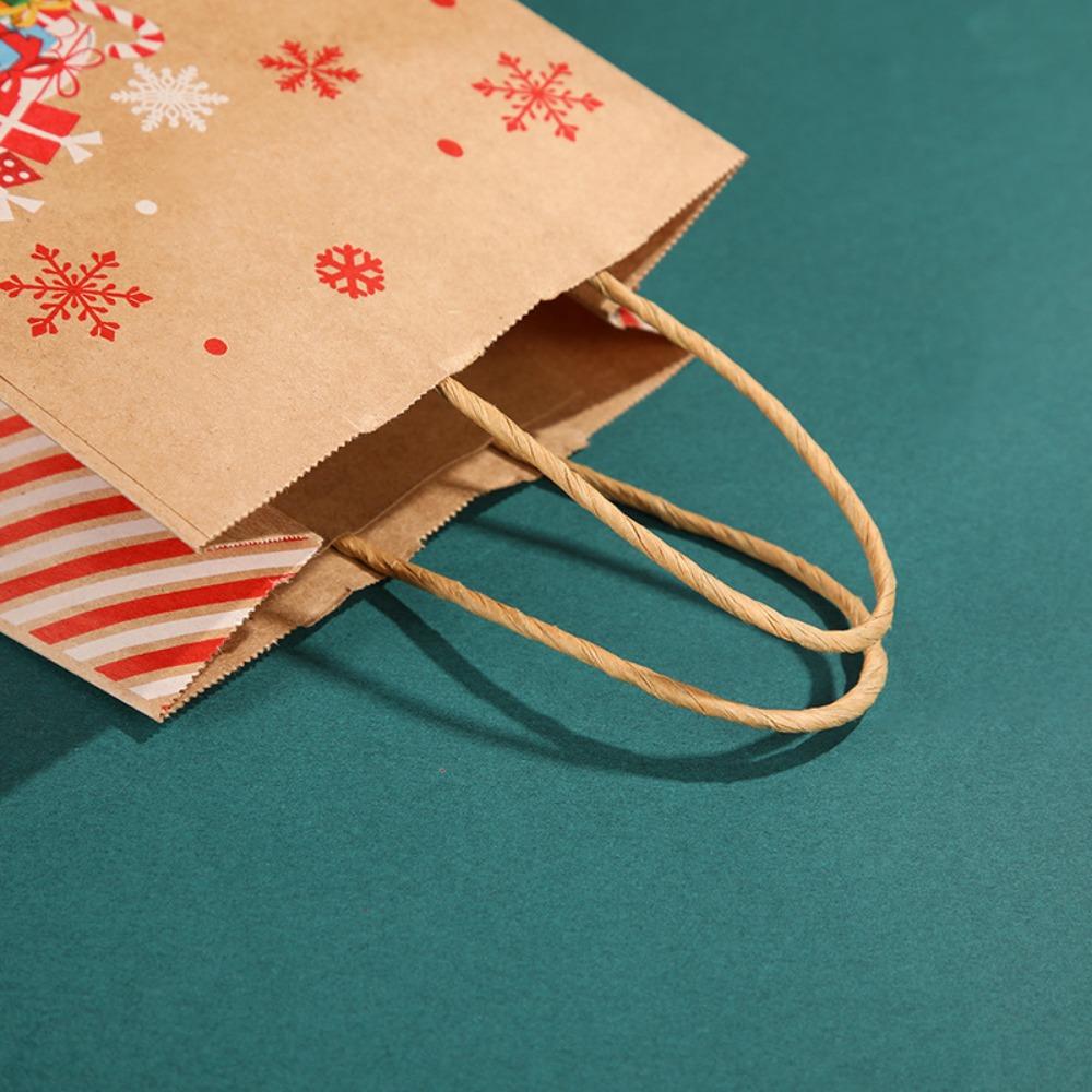 10Pcs Reusable Christmas Gift Bag Thickened Tote Bag Eco-friendly Gift Packaging Bags Grocery Store