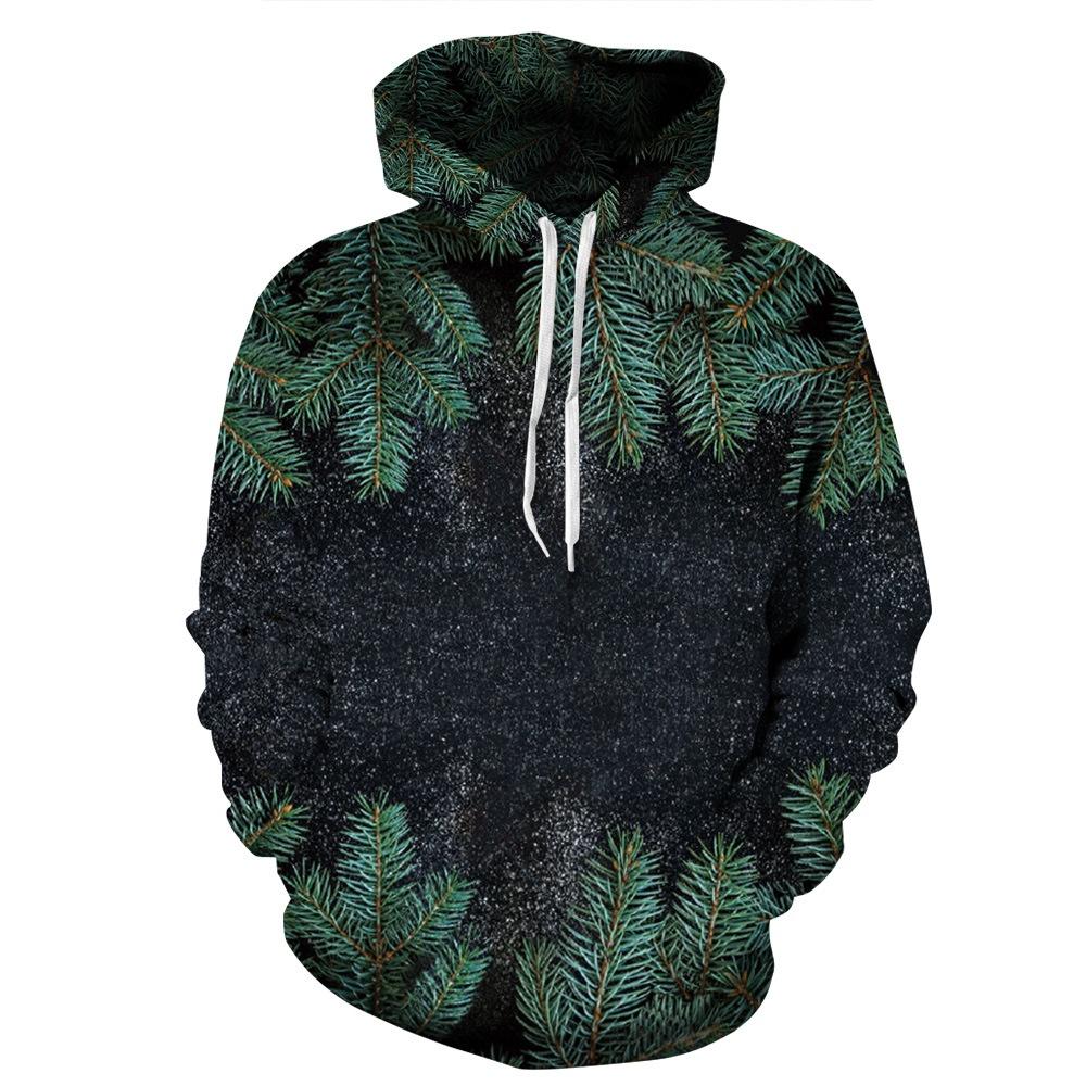 Festive Men Women Christmas 3d Graphic Printed Hoodie Sweatshirt Jumper Tops