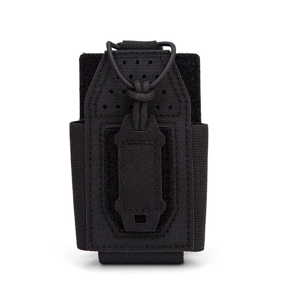 Tactical Radio Pouch Universal Radio Holder Molle Mounted Bungee Cord for Walkie Talkie Motorola BaoFeng UV-5R BF-F8HP
